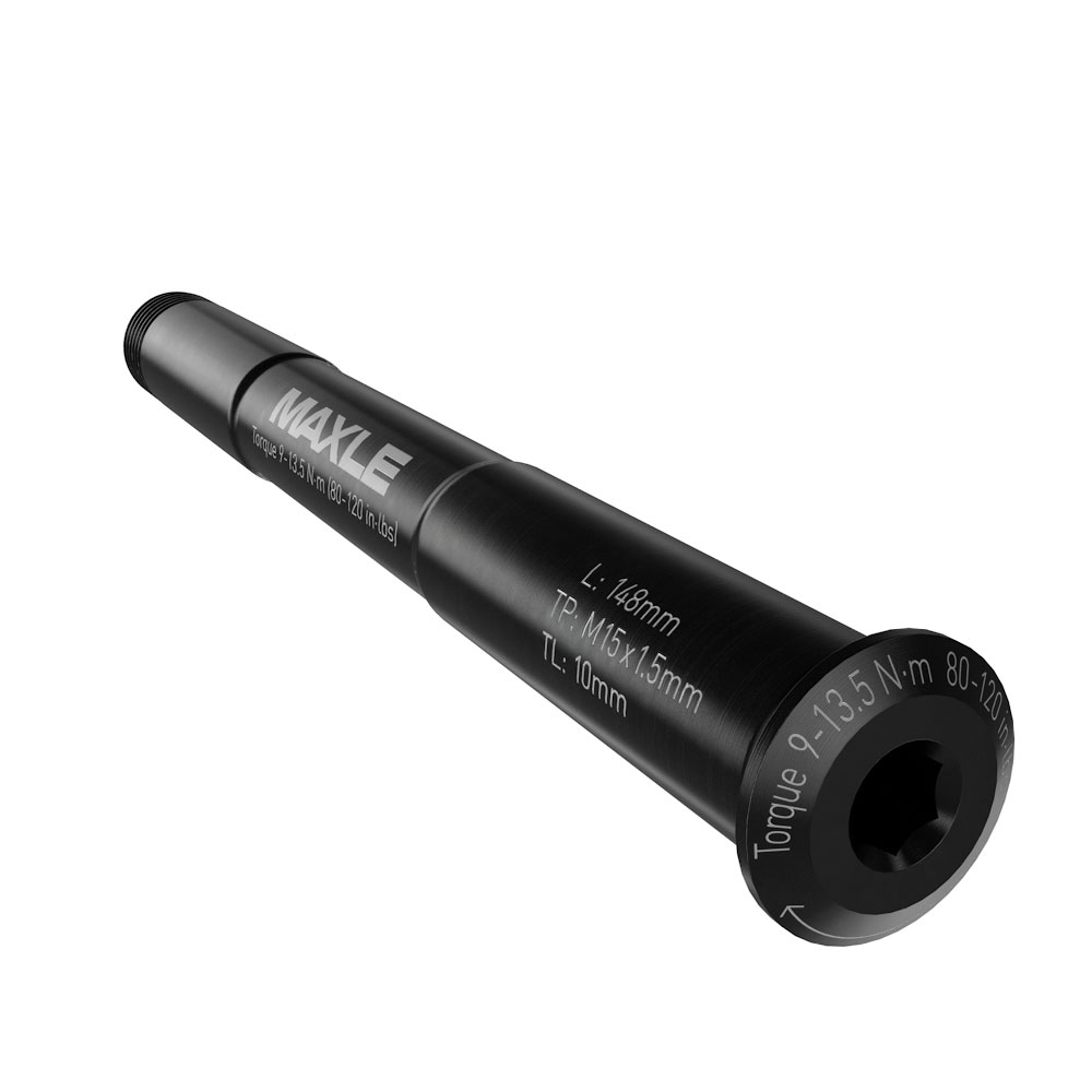 RockShox Axle Maxle Stealth Front MTB, 15x150, Length 198mm, Thread Length 9mm, Thread Pitch M15x1.50 - Bluto