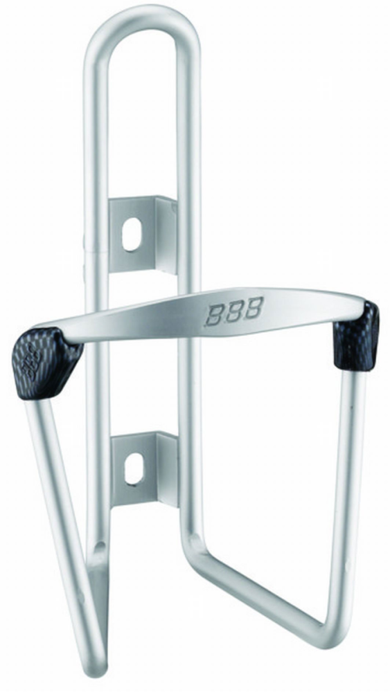 BBB Bidonhalter Fueltank silber anodisiert aus Alu, inkl. Inoxschrauben