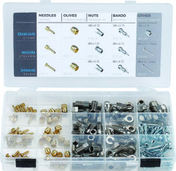 BBB Ersatzteilkit hydraulische Bremsen Sram, Avid, Magura, Shimano, 155 Teile