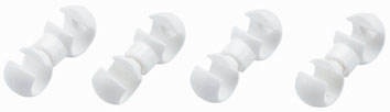 BBB KABELFIXIERUNG Ø4/5MM, 4 STK. WEISS