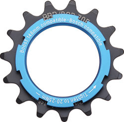 BBB Kettenblatt eBike Bosch 15 Zähne, Boost kompatibel, mit Lockring