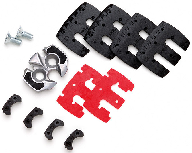 Look Cleats X-Track, ink. Elastomer-Plättchen u. Schrauben