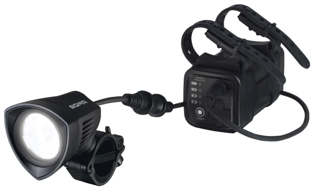 Sigma Sport Lampe BUSTER 2000, 17000, 2000 Lumen, inkl. Akku & Ladegerät, schwarz