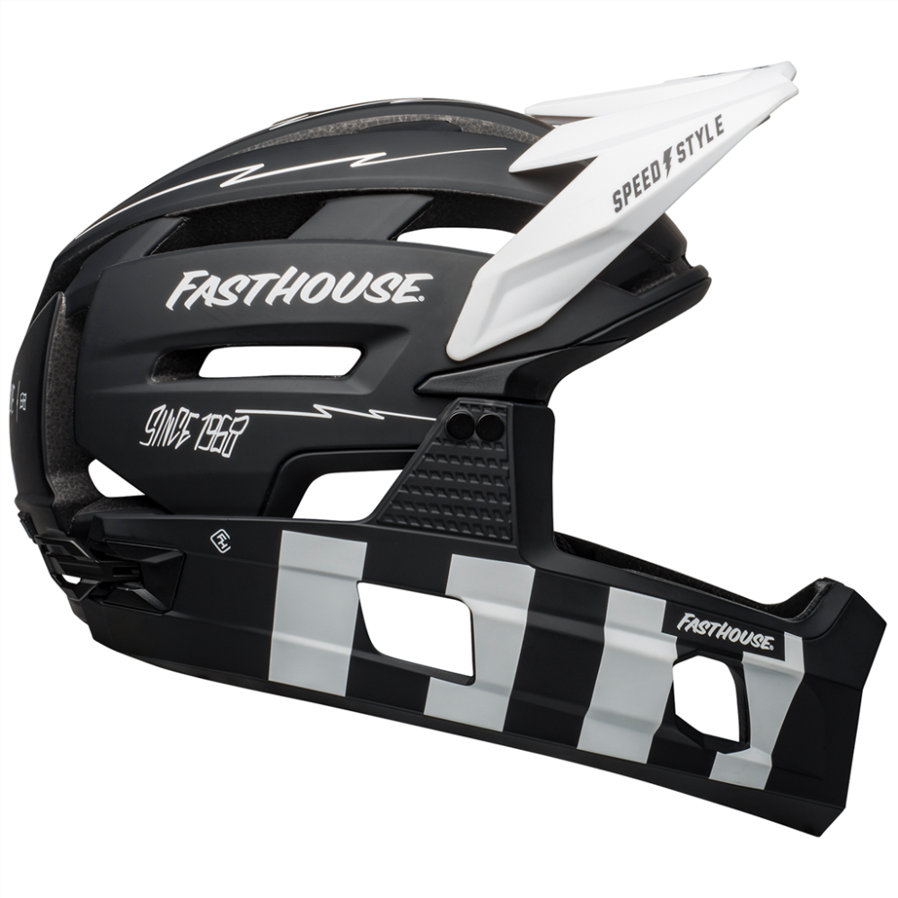 Bell Super AIR R Spherical MIPS Helmet matte black/white fasthouse,M 55-59