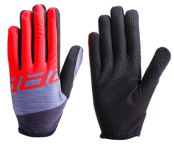 BBB Handschuhe LiteZone grau/rot  L,