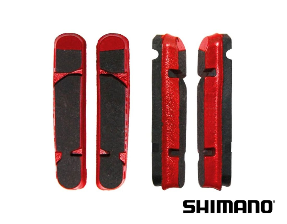 Fulcrum Bremsgummi für Felgen CARBON Shimano Bremsen, BR-BO500X1 Karton à 2 Paar rot