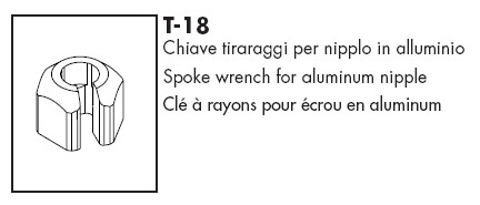 Fulcrum Speichenschlüssel Racing Quattro/Red Wind, T-18