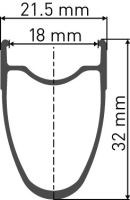 DT Swiss PR 1400 Dicut 32 OXIC Hinterrad, Mod. 19, 5x130mm 18mm Shimano 11-fach