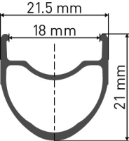 DT Swiss Laufrad PR 1400 DICUT OXiC 100/5mm, Clincher, schwarz