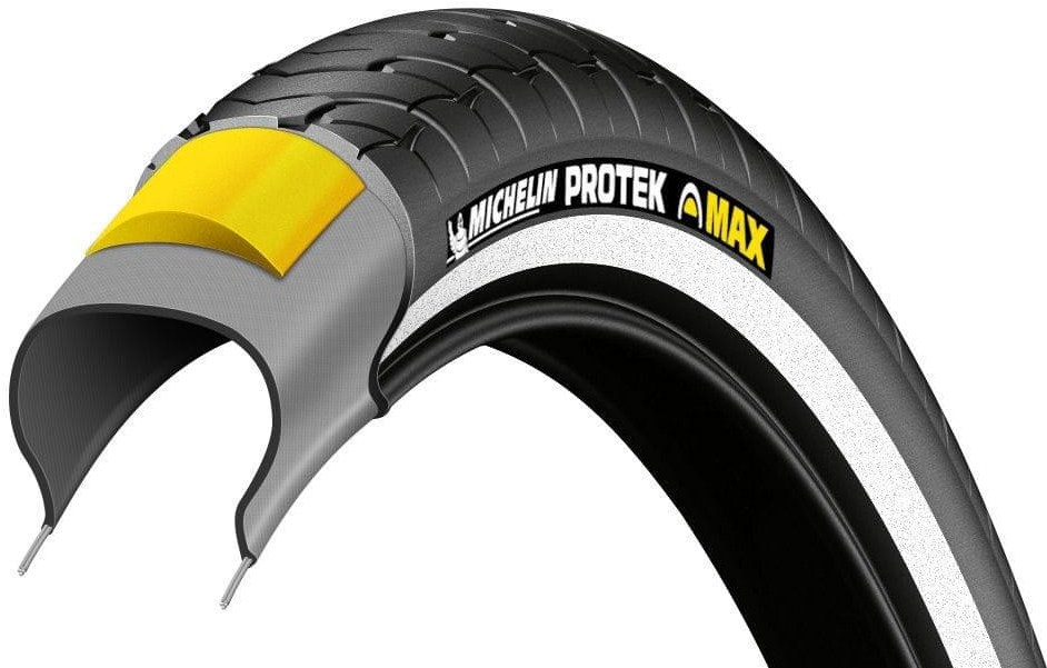 Michelin Protek Max 32mm, 700x32C, schwarz, mit Reflektor
