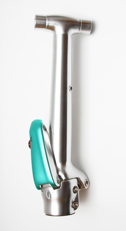 TERN Bikes HANDLEPOST, PHYSIS T-BAR 3D,W/ LATCH KIT BRUSHED SILVER, l:290, 12 DEGREE