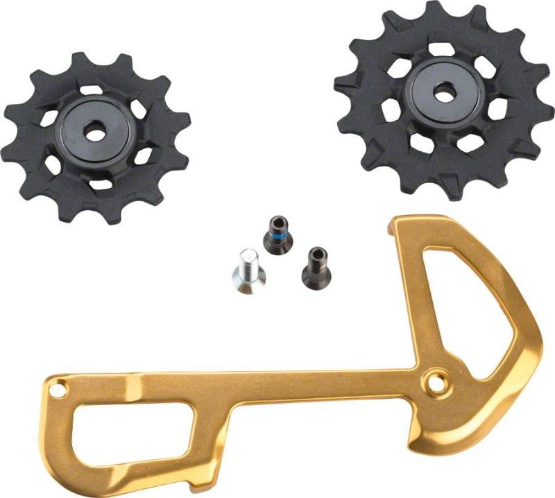 SRAM XX1 Eagle Rear Derailleur 12 speed  X-Sync Pulleys and InnerCage Gold, Sram
