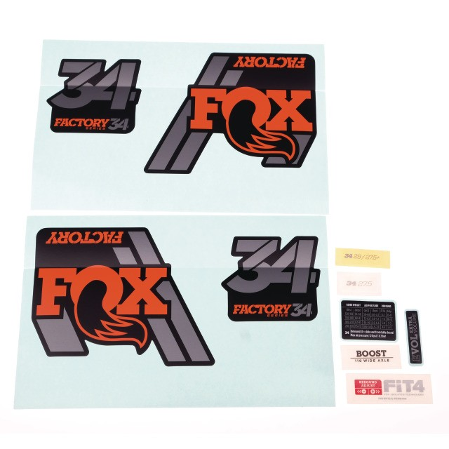 Fox 18 34 F-S orange Logo mat black
