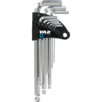 VAR Profi Inbusschlüssel-Satz CL-17800 1.5/2/2.5/3/4/5/6/8 und