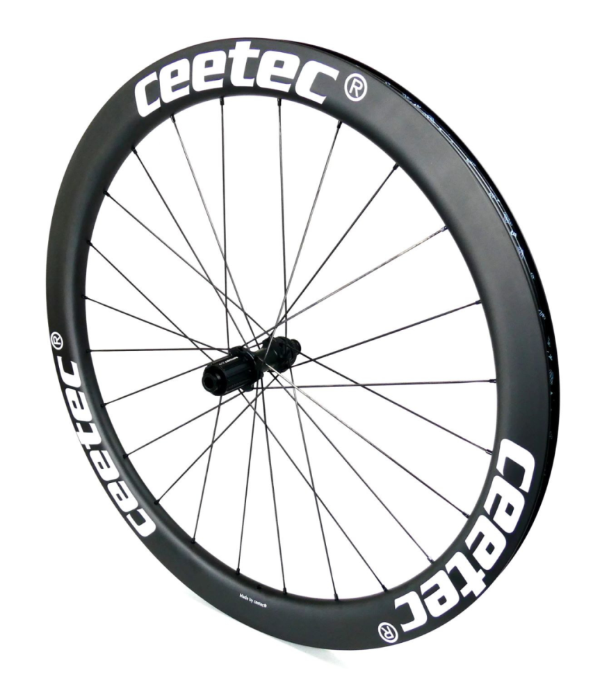 Phenum by Ceetec Ceetec Road Wheelset Revolution R50 Disc white racing, Shimano HG Body , DT Swiss 180