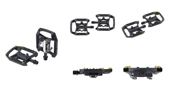 BBB BBB Pedal Alu: Flat mit Pins/SPD schwarz Pins: konisch/ersetzbar