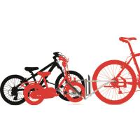 Followme Eltern-Kinder Tandemkupplung Inkl. Montage-Set für Schnellspanner