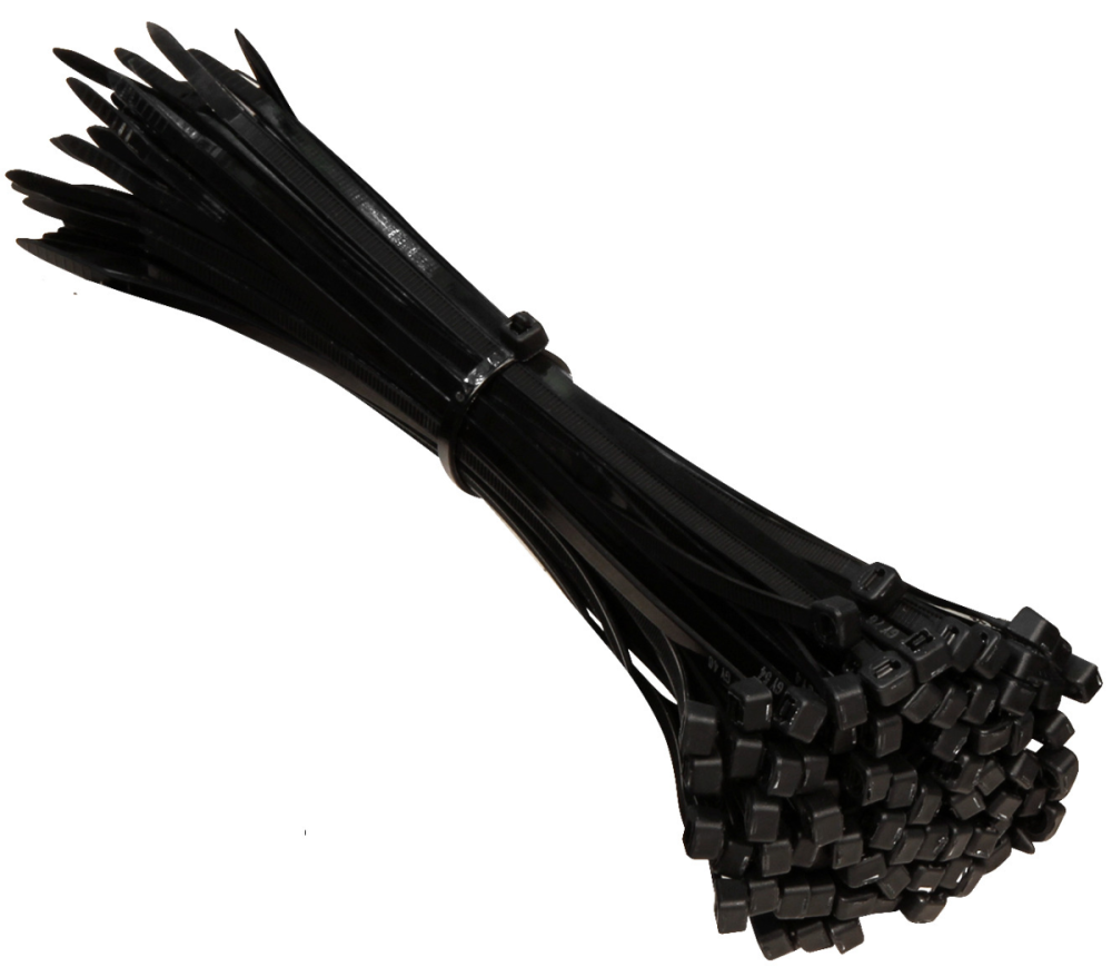 Kabelbinder 250x3.6mm schwarz, Sack à 100 Stück