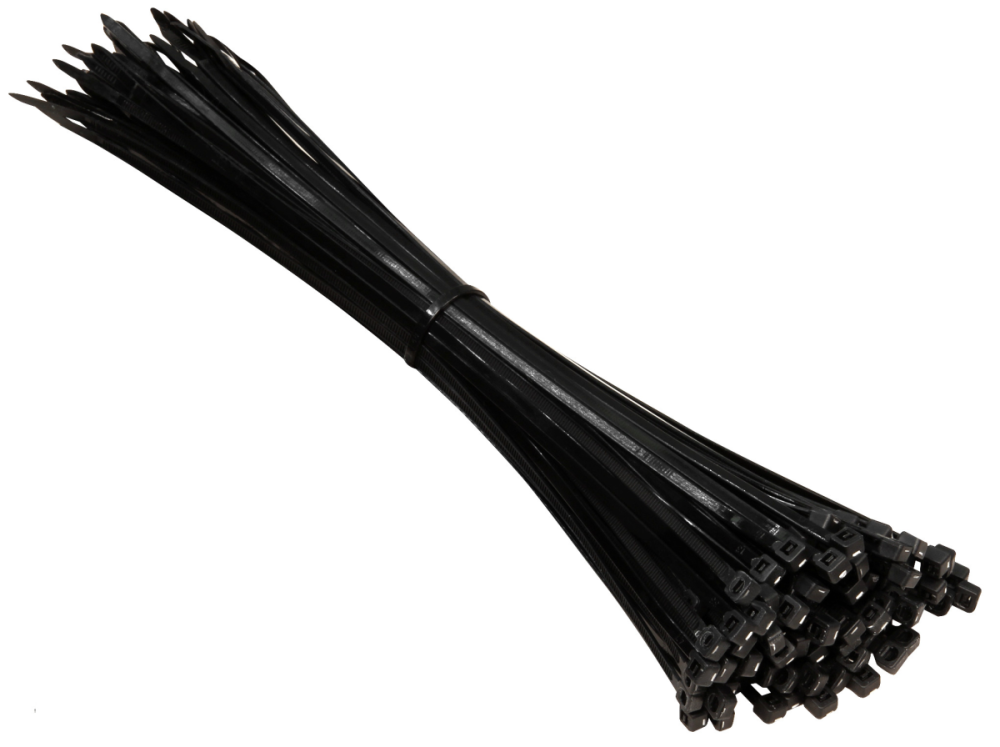 Kabelbinder 300x3.6mm schwarz, Sack à 100 Stück