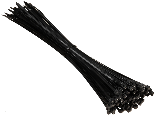 Kabelbinder 300x3.6mm schwarz, Sack à 100 Stück