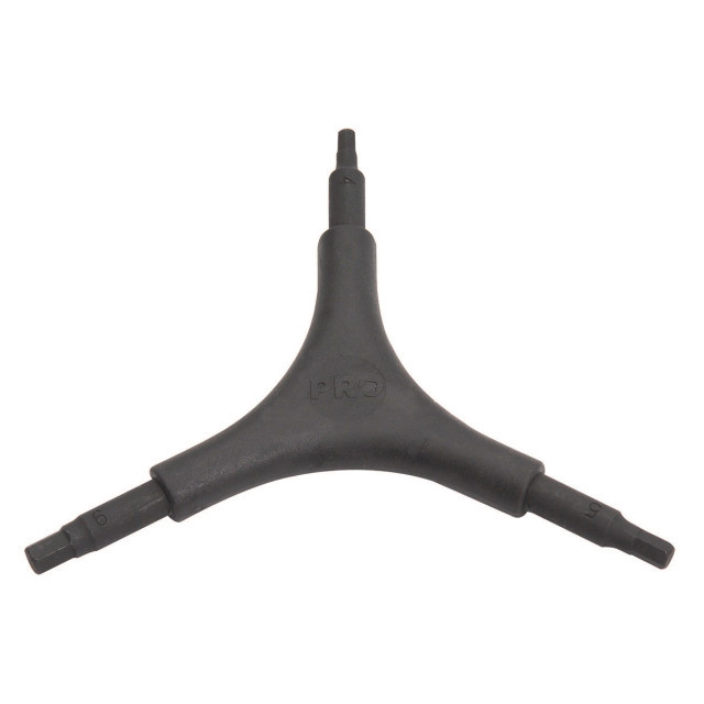 Pro Dreiarminbusschlüssel 2/2.5/3 mm schwarz