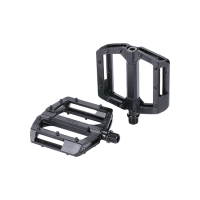 BBB Flachpedal Alu 100x95mm schwarz matt 399g, Pins: konisch/ersetzbar
