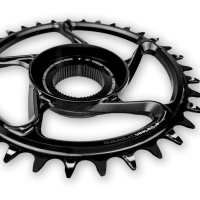 e*thirteen Kettenblatt e*spec Guidering Direct Mount 38T, Aluminum, Shimano E8000, Black