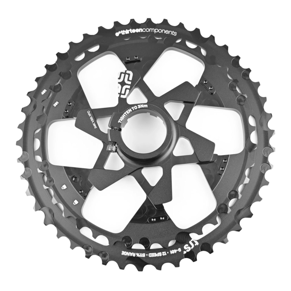 e*thirteen Ersatzteil Kassette Aluminum Cogs for TRS Plus Cassette 12-Speed, 39-46T