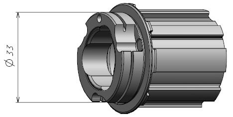 Fulcrum Leerlaufkörper SRAM XDR, R0-202, Für Rapid Red 3/300/900