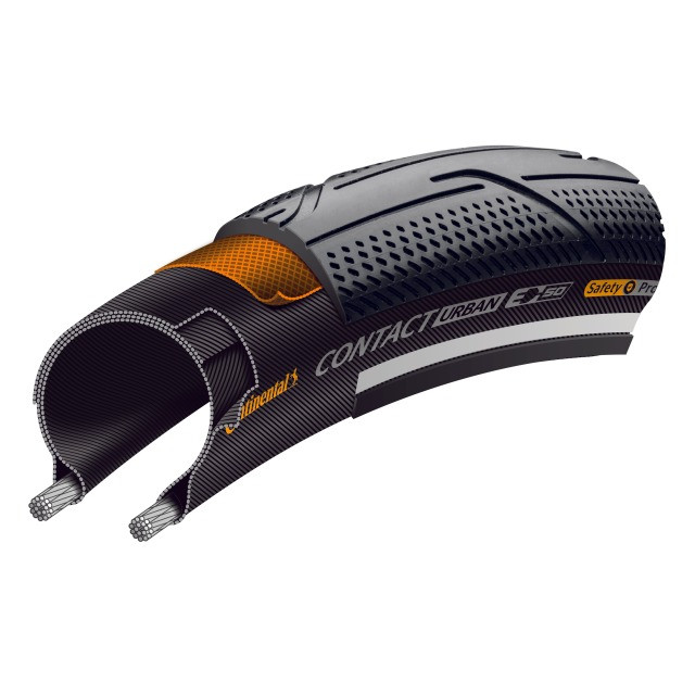 Continental Contact Urban 27.5x2.00 Starr mit Reflexstreifen black