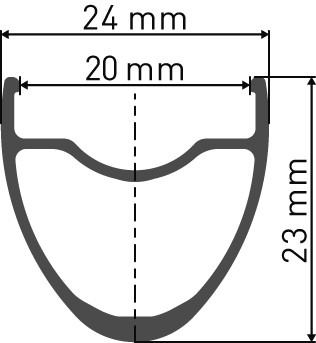 DT Swiss Felge R 470 db 700c, Disc Brake, 20mm, 32 Loch, schwarz