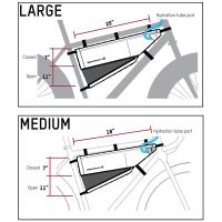 Blackburn Outpost Frame Bag black, L