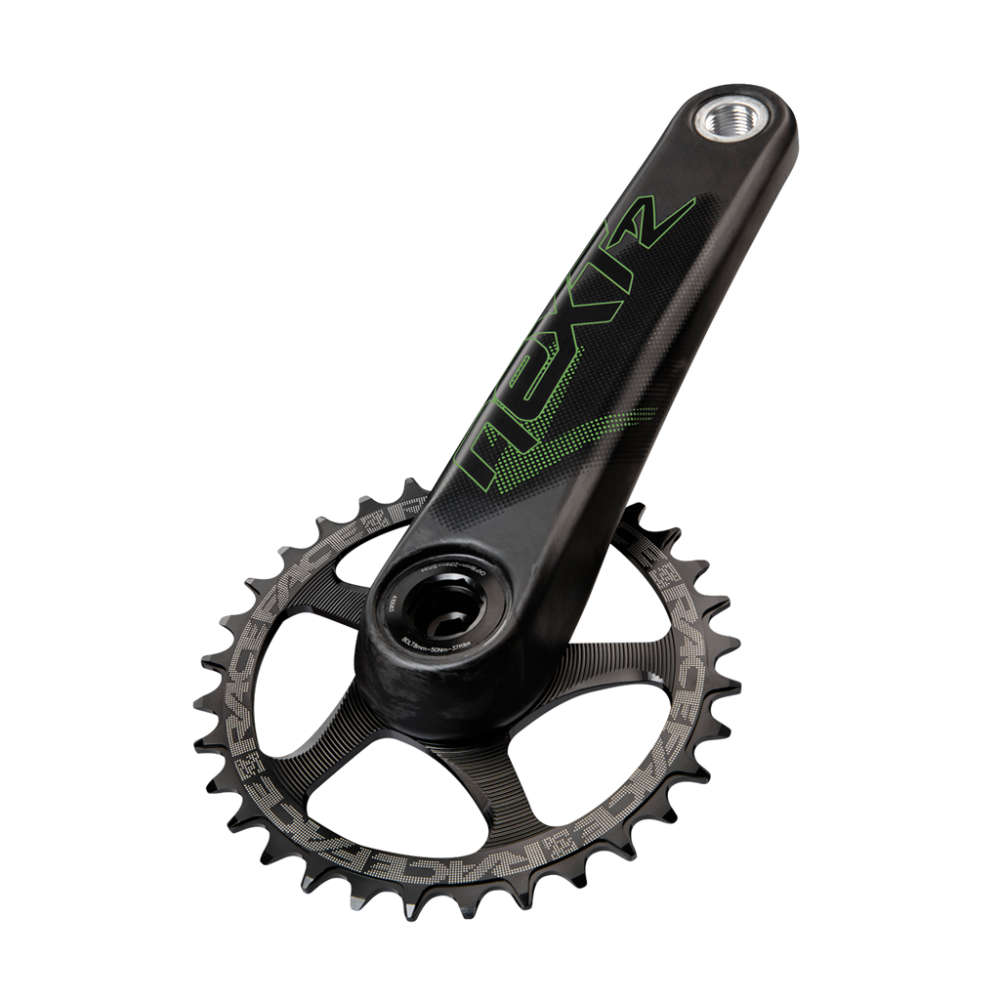 Race Face Next R Cinch Crankarm (RF136) carbon/green,170mm