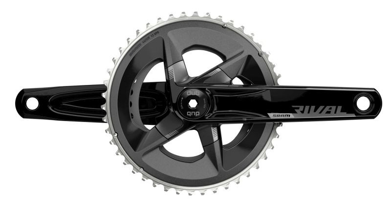SRAM Kurbel Rival D1 170mm 46-33Z DUB 107 BCD, Alu, schwarz
