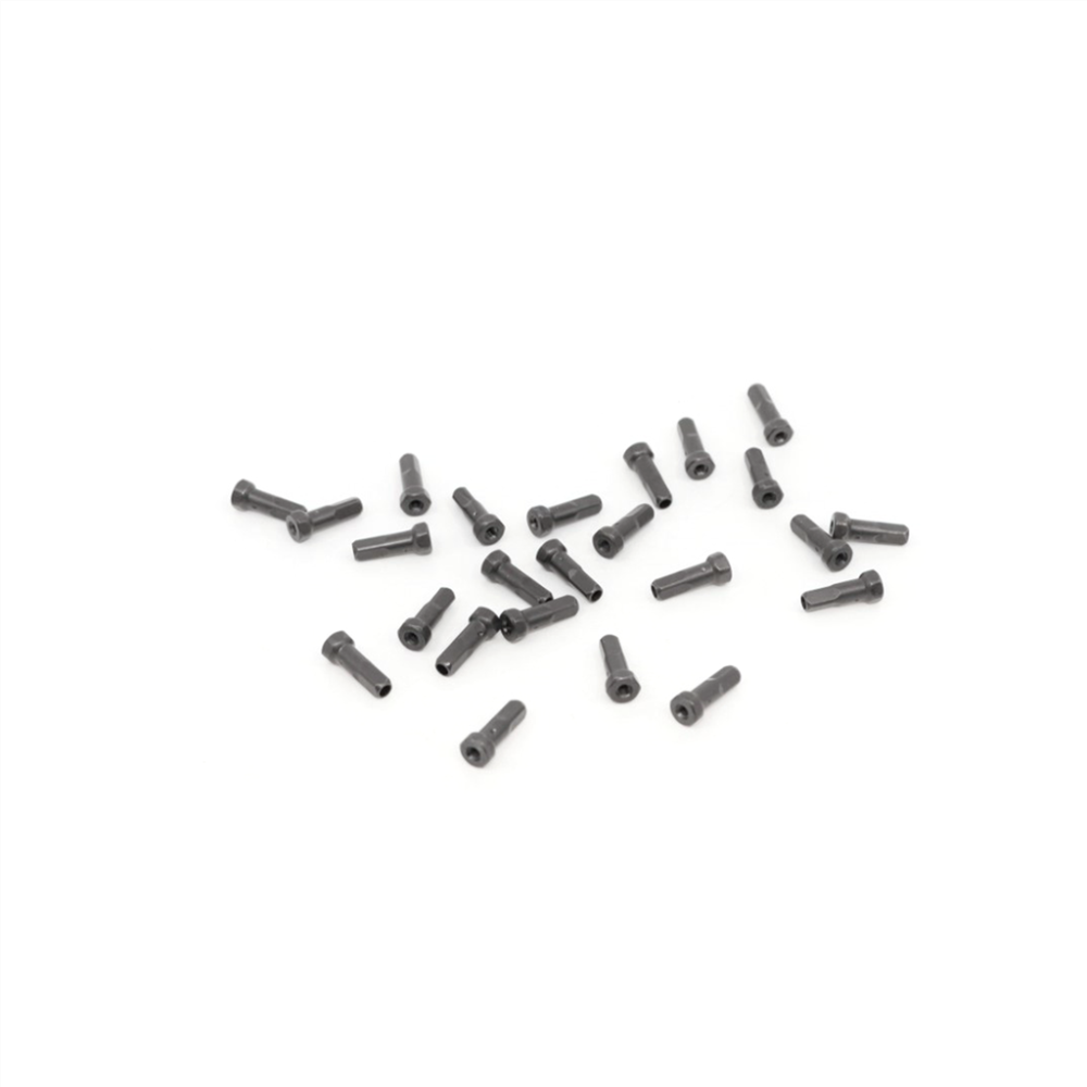 Zipp Nipples Hexagonal SecureLock 14mm/12cnm V2  24Pcs black