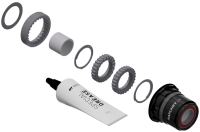 DT Swiss Leerlaufkörper Umbausatz SRAM XD, 3-Pawl zu Ratchet LN, ohne Endanschlag