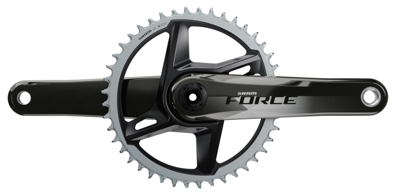 SRAM Kurbel Force 1x DUB 175mm 40Z Direct Mount, Gloss Black, Carbon