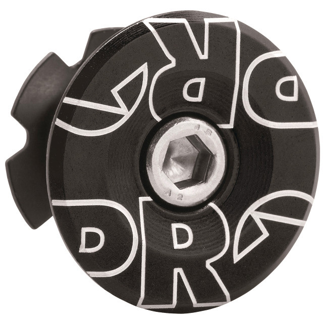Pro Ahead Deckel 1 1/8" Alu mit Schraube und Kralle schwarz eloxiert