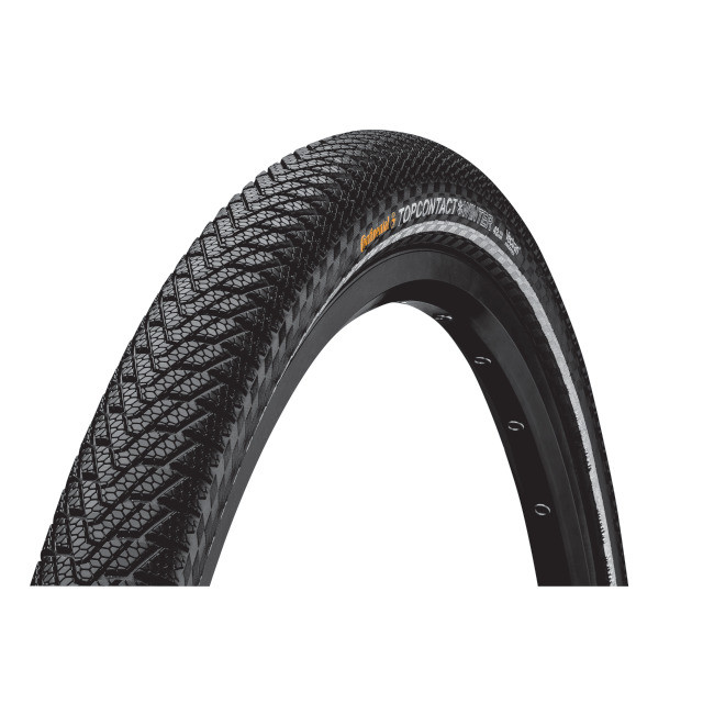 Continental Pneu TopContact Win Pre II 700x42C Falt mit Reflexstreifen black