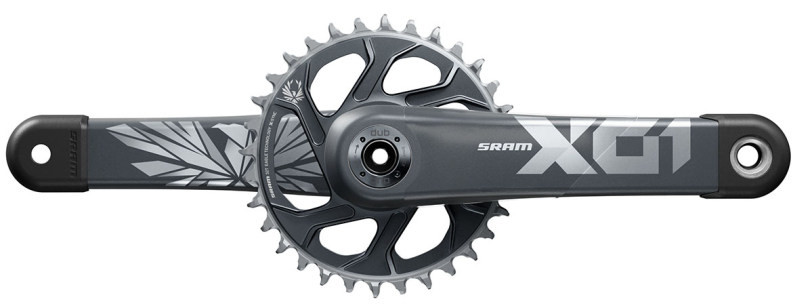 SRAM Kurbel X01 Eagle Boost DUB 165mm 32Z Lunar Polar