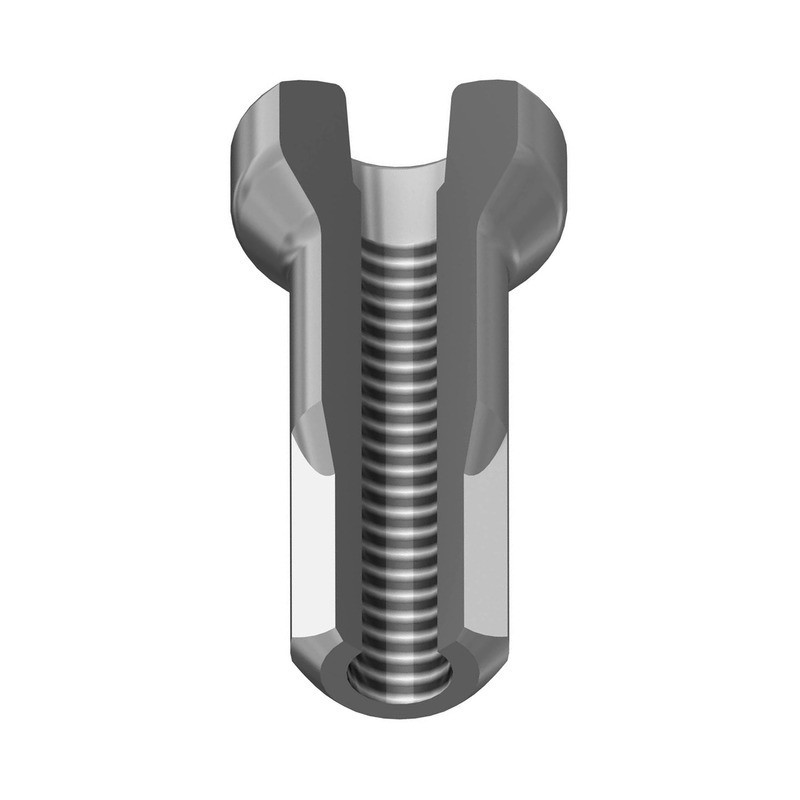 DT Swiss Hidden Nippel 2.0mm Gewinde, 12mm lang, Aluminium, Pro Lock, silber, 100 Stück