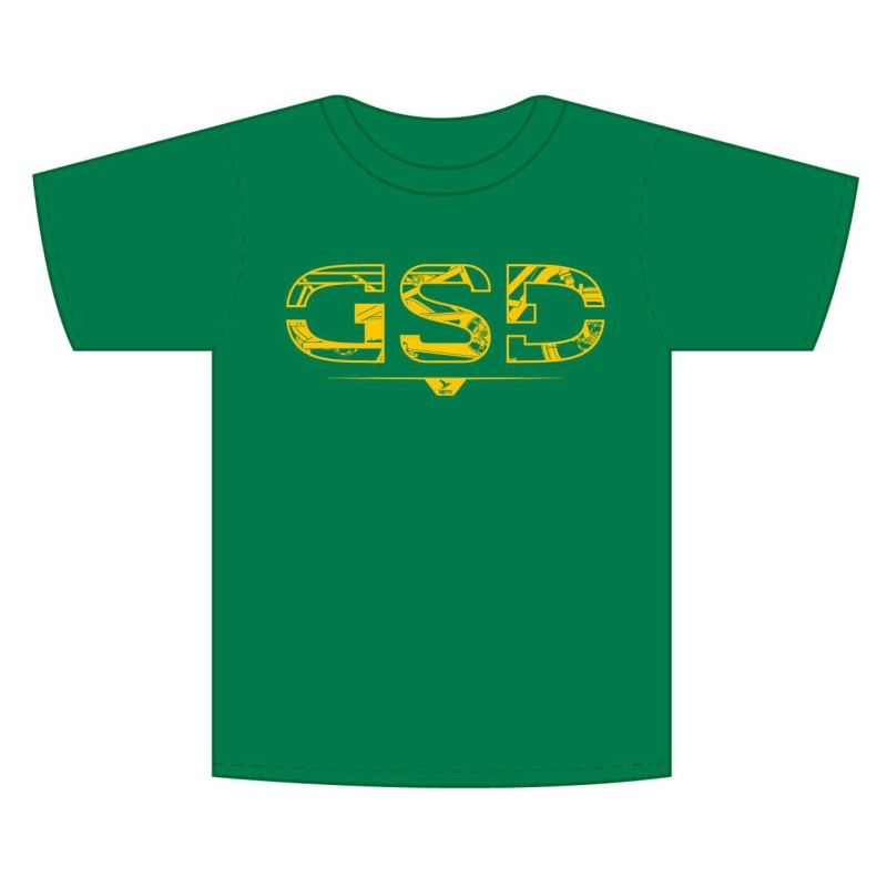 TERN Bikes T-Shirt GSD Tee - Kelly/Yellow,Grösse L Unisex