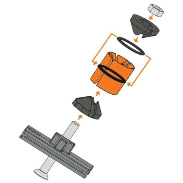 SKS SKS Befestigungsset Konus-System 2.0 Shockboard/Dashboard/Shockblade