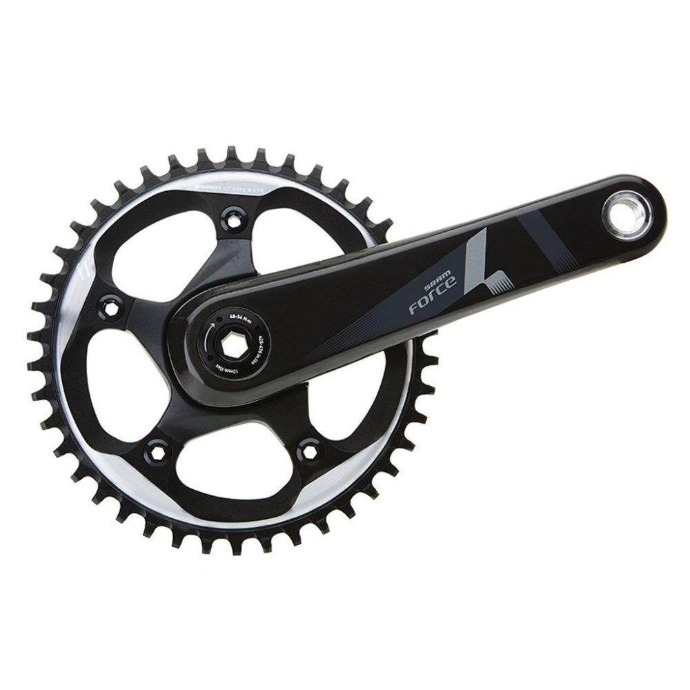 SRAM Crankset Force 1   GXP natural carbon,175mm/42t