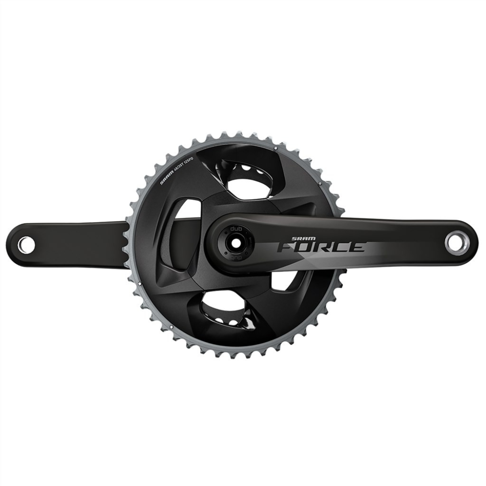 SRAM Crankset Force eTap AXS 2x  DUB natural carbon,175mm/48/35t