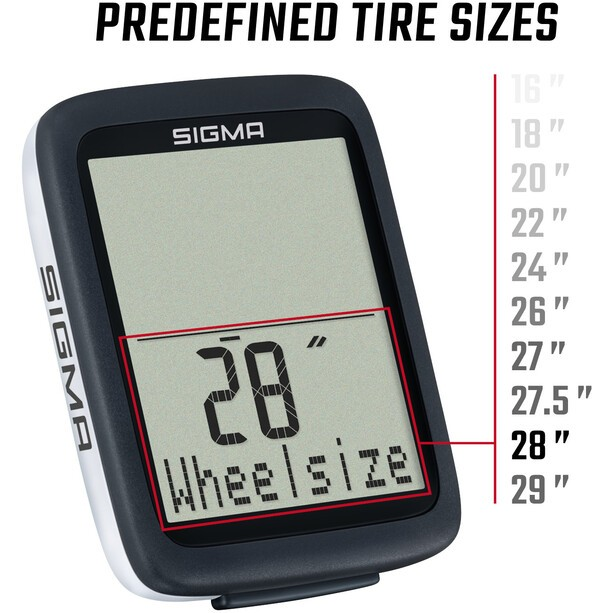 Sigma Sport Computer BC 10.0 WR, 10210, mit Kabel, schwarz/weiss