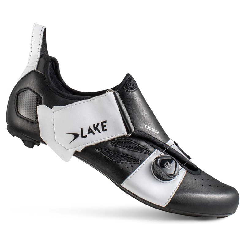 Lake Cycling Triathlonschuhe, TX322 , SCHWARZ WEISS,