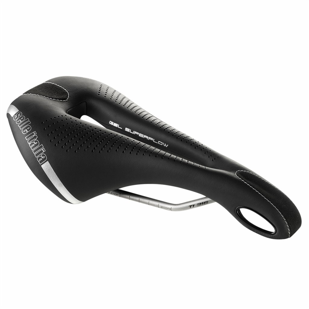 Selle Italia Max Flite Gel TI 316 Superflow black,L3