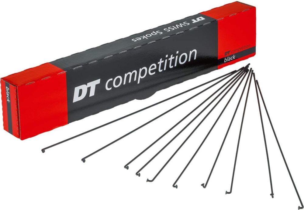 DT Swiss Speichen Competition Race 276mm schwarz, 2,0/1,6mm, ohne Nippel, Karton à 100 Stk.