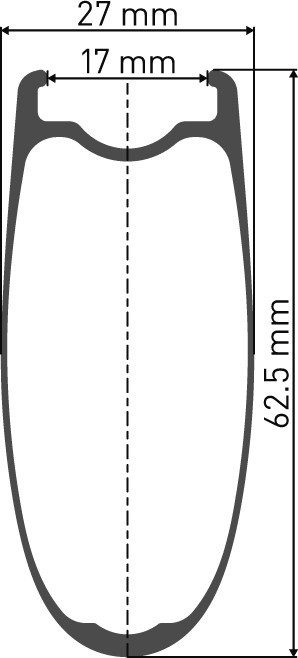 DT Swiss ARC 1100 Dicut 62 Hinterrad, Mod. 22, Carbon, 5x130mm 17mm Shimano/SRAM XDR